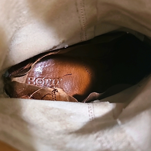 Born polkadot Tan Suede Boots Size 10 - Picture 11 of 11